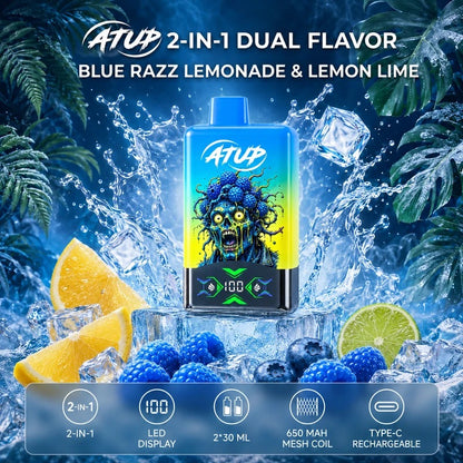 ATUP 2 In 1 60K Zaciągnięć | Jednorazowy Waporyzator | ⭐️Stężenie nikotyny: 5%