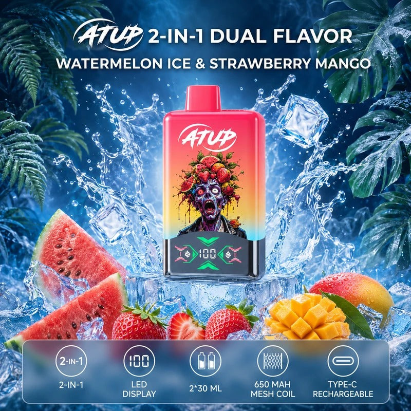 ATUP 2 In 1 60K Zaciągnięć | Jednorazowy Waporyzator | ⭐️Stężenie nikotyny: 5%
