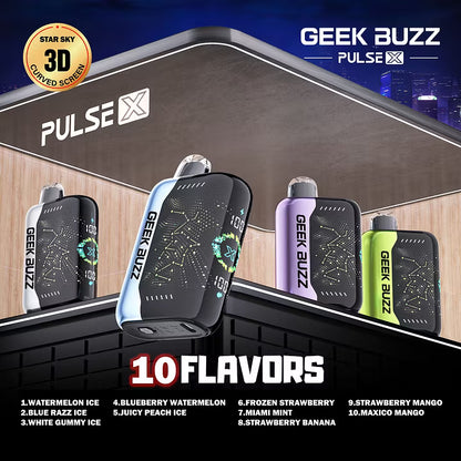GEEK BUZZ Frozen 25k–30k. zaciągnięć | Jednorazowy Waporyzator | ⭐️Stężenie nikotyny: 5%